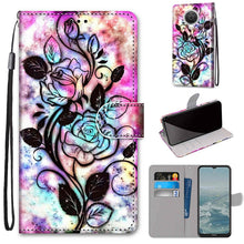 Load image into Gallery viewer, Coloured Drawing Cross Texture Horizontal Flip PU Leather Case with Holder &amp; Card Slots &amp; Wallet &amp; Lanyard, For Huawei P50 Pro, For Nokia 6.3 / G20 / G10