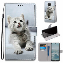 Load image into Gallery viewer, Coloured Drawing Cross Texture Horizontal Flip PU Leather Case with Holder &amp; Card Slots &amp; Wallet &amp; Lanyard, For Huawei P50 Pro, For Nokia 6.3 / G20 / G10