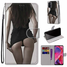 Load image into Gallery viewer, Coloured Drawing Cross Texture Horizontal Flip PU Leather Case with Holder &amp; Card Slots &amp; Wallet &amp; Lanyard, For OPPO A93 5G / A93s 5G / A54 5G / A74 5G, For OPPO A54 4G / A16 4G / A53s 5G / A55 5G