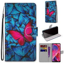 Load image into Gallery viewer, Coloured Drawing Cross Texture Horizontal Flip PU Leather Case with Holder &amp; Card Slots &amp; Wallet &amp; Lanyard, For OPPO A93 5G / A93s 5G / A54 5G / A74 5G, For OPPO A54 4G / A16 4G / A53s 5G / A55 5G