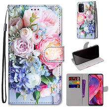 Load image into Gallery viewer, Coloured Drawing Cross Texture Horizontal Flip PU Leather Case with Holder &amp; Card Slots &amp; Wallet &amp; Lanyard, For OPPO A93 5G / A93s 5G / A54 5G / A74 5G, For OPPO A54 4G / A16 4G / A53s 5G / A55 5G