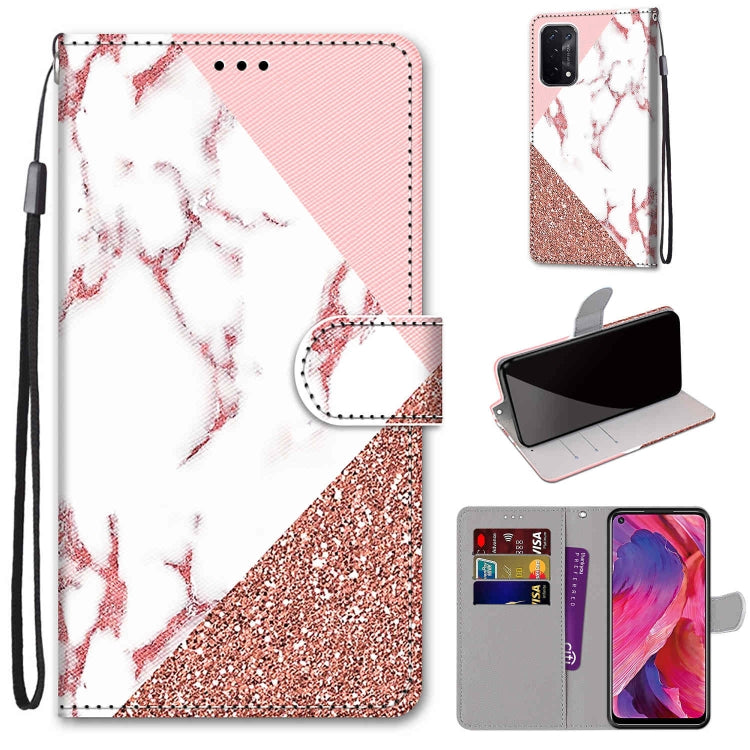 Coloured Drawing Cross Texture Horizontal Flip PU Leather Case with Holder & Card Slots & Wallet & Lanyard, For OPPO A93 5G / A93s 5G / A54 5G / A74 5G, For OPPO A54 4G / A16 4G / A53s 5G / A55 5G