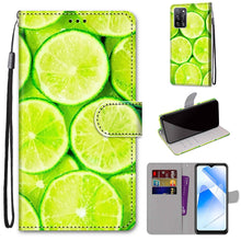 Load image into Gallery viewer, Coloured Drawing Cross Texture Horizontal Flip PU Leather Case with Holder &amp; Card Slots &amp; Wallet &amp; Lanyard, For OPPO A93 5G / A93s 5G / A54 5G / A74 5G, For OPPO A54 4G / A16 4G / A53s 5G / A55 5G