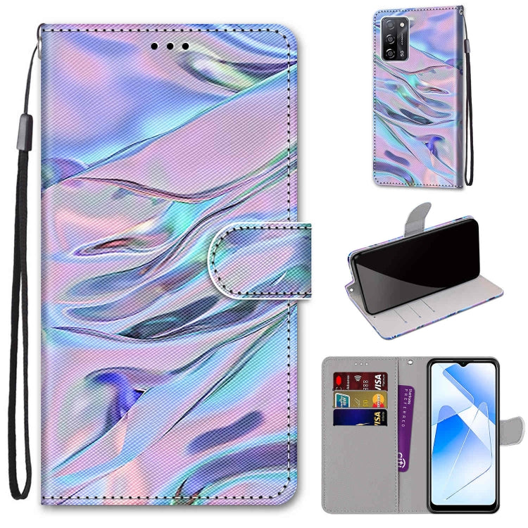 Coloured Drawing Cross Texture Horizontal Flip PU Leather Case with Holder & Card Slots & Wallet & Lanyard, For OPPO A93 5G / A93s 5G / A54 5G / A74 5G, For OPPO A54 4G / A16 4G / A53s 5G / A55 5G