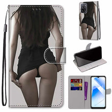 Load image into Gallery viewer, Coloured Drawing Cross Texture Horizontal Flip PU Leather Case with Holder &amp; Card Slots &amp; Wallet &amp; Lanyard, For OPPO A93 5G / A93s 5G / A54 5G / A74 5G, For OPPO A54 4G / A16 4G / A53s 5G / A55 5G