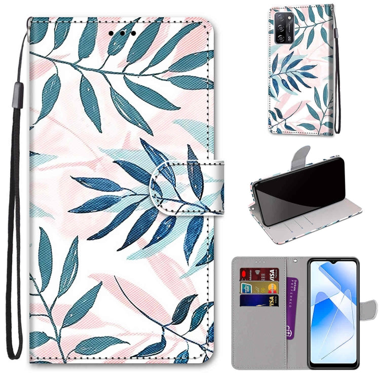 Coloured Drawing Cross Texture Horizontal Flip PU Leather Case with Holder & Card Slots & Wallet & Lanyard, For OPPO A93 5G / A93s 5G / A54 5G / A74 5G, For OPPO A54 4G / A16 4G / A53s 5G / A55 5G