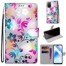 Load image into Gallery viewer, Coloured Drawing Cross Texture Horizontal Flip PU Leather Case with Holder &amp; Card Slots &amp; Wallet &amp; Lanyard, For OPPO A93 5G / A93s 5G / A54 5G / A74 5G, For OPPO A54 4G / A16 4G / A53s 5G / A55 5G