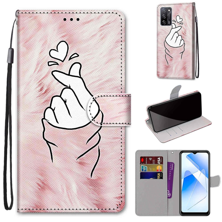 Coloured Drawing Cross Texture Horizontal Flip PU Leather Case with Holder & Card Slots & Wallet & Lanyard, For OPPO A93 5G / A93s 5G / A54 5G / A74 5G, For OPPO A54 4G / A16 4G / A53s 5G / A55 5G