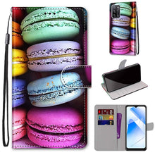 Load image into Gallery viewer, Coloured Drawing Cross Texture Horizontal Flip PU Leather Case with Holder &amp; Card Slots &amp; Wallet &amp; Lanyard, For OPPO A93 5G / A93s 5G / A54 5G / A74 5G, For OPPO A54 4G / A16 4G / A53s 5G / A55 5G