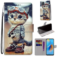 Load image into Gallery viewer, Coloured Drawing Cross Texture Horizontal Flip PU Leather Case with Holder &amp; Card Slots &amp; Wallet &amp; Lanyard, For OPPO A72 5G / A73 5G / A53 5G, For OPPO F19 / A74 4G