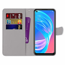 Load image into Gallery viewer, Coloured Drawing Cross Texture Horizontal Flip PU Leather Case with Holder &amp; Card Slots &amp; Wallet &amp; Lanyard, For OPPO A72 5G / A73 5G / A53 5G, For OPPO F19 / A74 4G