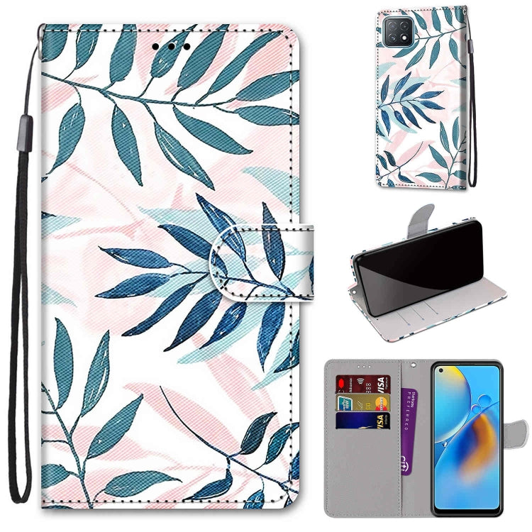 Coloured Drawing Cross Texture Horizontal Flip PU Leather Case with Holder & Card Slots & Wallet & Lanyard, For OPPO A72 5G / A73 5G / A53 5G, For OPPO F19 / A74 4G