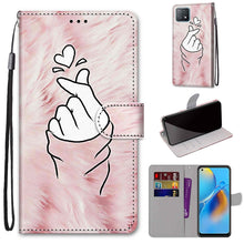 Load image into Gallery viewer, Coloured Drawing Cross Texture Horizontal Flip PU Leather Case with Holder &amp; Card Slots &amp; Wallet &amp; Lanyard, For OPPO A72 5G / A73 5G / A53 5G, For OPPO F19 / A74 4G