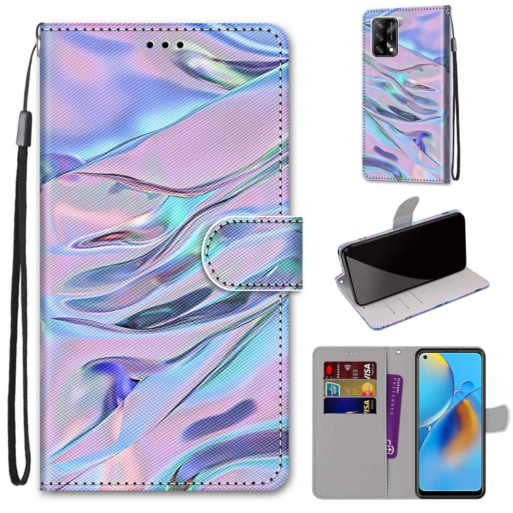 Coloured Drawing Cross Texture Horizontal Flip PU Leather Case with Holder & Card Slots & Wallet & Lanyard, For OPPO A72 5G / A73 5G / A53 5G, For OPPO F19 / A74 4G