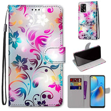 Load image into Gallery viewer, Coloured Drawing Cross Texture Horizontal Flip PU Leather Case with Holder &amp; Card Slots &amp; Wallet &amp; Lanyard, For OPPO A72 5G / A73 5G / A53 5G, For OPPO F19 / A74 4G
