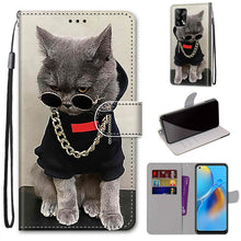 Load image into Gallery viewer, Coloured Drawing Cross Texture Horizontal Flip PU Leather Case with Holder &amp; Card Slots &amp; Wallet &amp; Lanyard, For OPPO A72 5G / A73 5G / A53 5G, For OPPO F19 / A74 4G