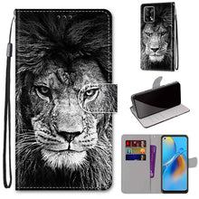 Load image into Gallery viewer, Coloured Drawing Cross Texture Horizontal Flip PU Leather Case with Holder &amp; Card Slots &amp; Wallet &amp; Lanyard, For OPPO A72 5G / A73 5G / A53 5G, For OPPO F19 / A74 4G