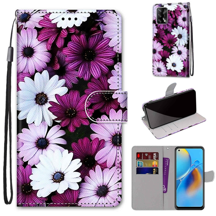 Coloured Drawing Cross Texture Horizontal Flip PU Leather Case with Holder & Card Slots & Wallet & Lanyard, For OPPO A72 5G / A73 5G / A53 5G, For OPPO F19 / A74 4G