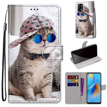 Load image into Gallery viewer, Coloured Drawing Cross Texture Horizontal Flip PU Leather Case with Holder &amp; Card Slots &amp; Wallet &amp; Lanyard, For OPPO A72 5G / A73 5G / A53 5G, For OPPO F19 / A74 4G