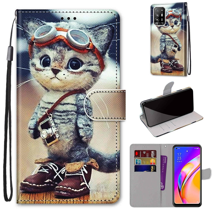 Coloured Drawing Cross Texture Horizontal Flip PU Leather Case with Holder & Card Slots & Wallet & Lanyard, For OPPO A94 5G / A95 5G / F19 Pro+ 5G, For Xiaomi Redmi 10