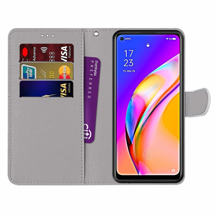 Coloured Drawing Cross Texture Horizontal Flip PU Leather Case with Holder & Card Slots & Wallet & Lanyard, For OPPO A94 5G / A95 5G / F19 Pro+ 5G, For Xiaomi Redmi 10