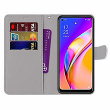 Load image into Gallery viewer, Coloured Drawing Cross Texture Horizontal Flip PU Leather Case with Holder &amp; Card Slots &amp; Wallet &amp; Lanyard, For OPPO A94 5G / A95 5G / F19 Pro+ 5G, For Xiaomi Redmi 10