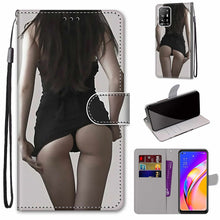 Load image into Gallery viewer, Coloured Drawing Cross Texture Horizontal Flip PU Leather Case with Holder &amp; Card Slots &amp; Wallet &amp; Lanyard, For OPPO A94 5G / A95 5G / F19 Pro+ 5G, For Xiaomi Redmi 10