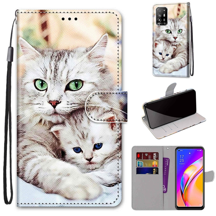 Coloured Drawing Cross Texture Horizontal Flip PU Leather Case with Holder & Card Slots & Wallet & Lanyard, For OPPO A94 5G / A95 5G / F19 Pro+ 5G, For Xiaomi Redmi 10