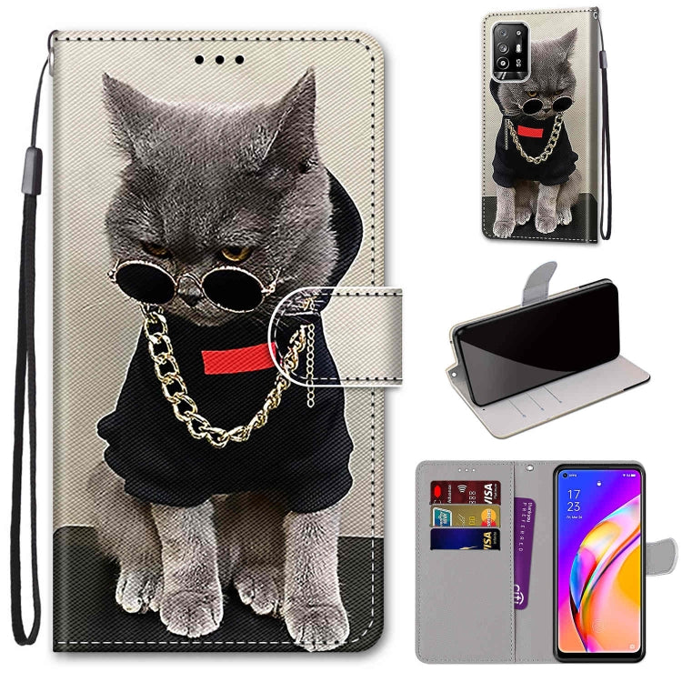 Coloured Drawing Cross Texture Horizontal Flip PU Leather Case with Holder & Card Slots & Wallet & Lanyard, For OPPO A94 5G / A95 5G / F19 Pro+ 5G, For Xiaomi Redmi 10