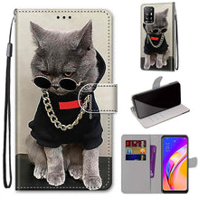 Load image into Gallery viewer, Coloured Drawing Cross Texture Horizontal Flip PU Leather Case with Holder &amp; Card Slots &amp; Wallet &amp; Lanyard, For OPPO A94 5G / A95 5G / F19 Pro+ 5G, For Xiaomi Redmi 10