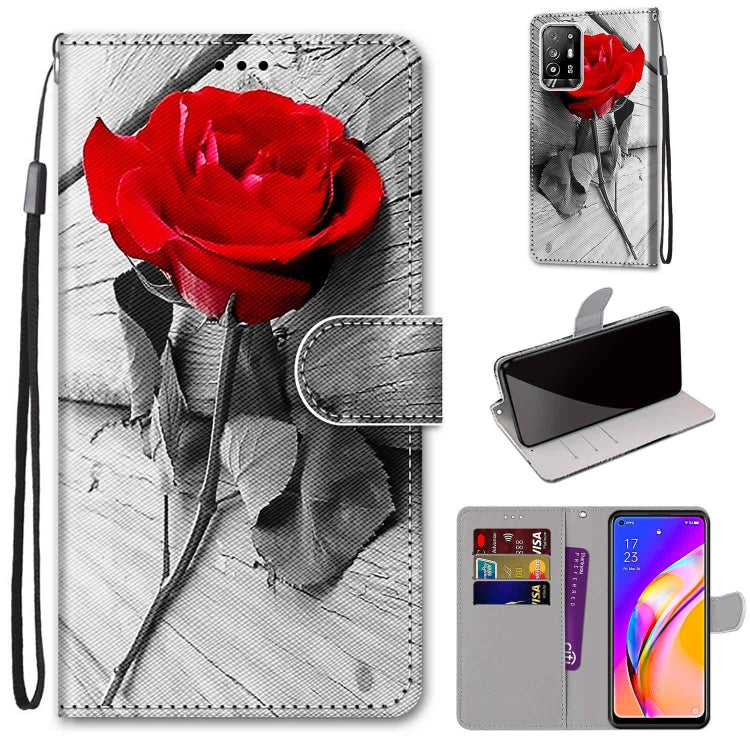 Coloured Drawing Cross Texture Horizontal Flip PU Leather Case with Holder & Card Slots & Wallet & Lanyard, For OPPO A94 5G / A95 5G / F19 Pro+ 5G, For Xiaomi Redmi 10