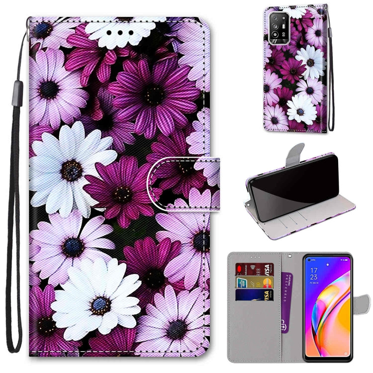 Coloured Drawing Cross Texture Horizontal Flip PU Leather Case with Holder & Card Slots & Wallet & Lanyard, For OPPO A94 5G / A95 5G / F19 Pro+ 5G, For Xiaomi Redmi 10