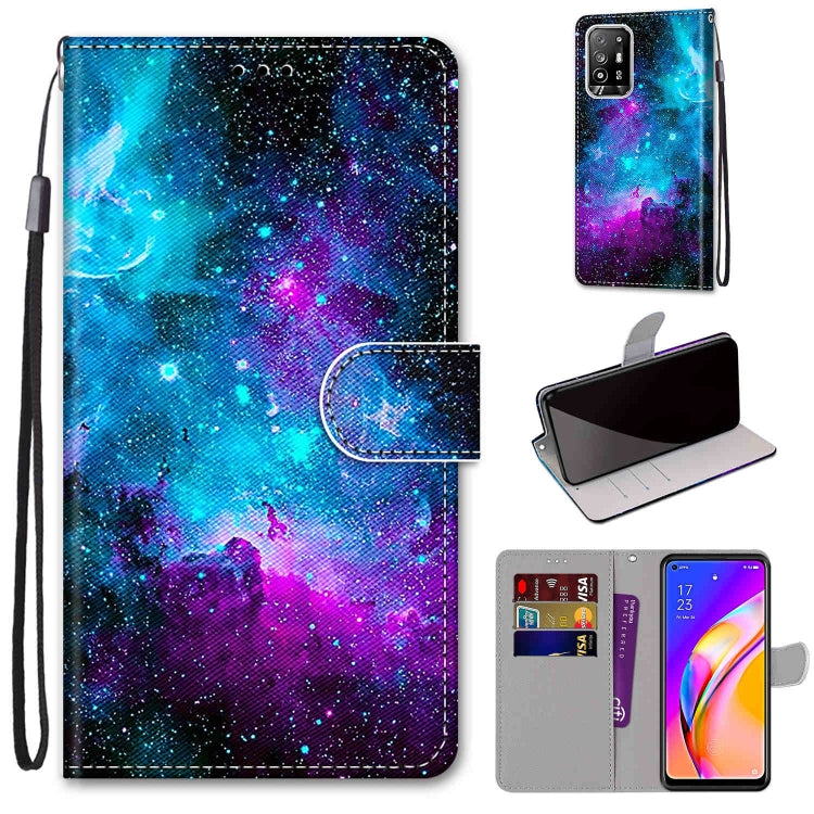 Coloured Drawing Cross Texture Horizontal Flip PU Leather Case with Holder & Card Slots & Wallet & Lanyard, For OPPO A94 5G / A95 5G / F19 Pro+ 5G, For Xiaomi Redmi 10