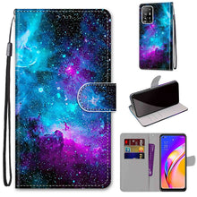 Load image into Gallery viewer, Coloured Drawing Cross Texture Horizontal Flip PU Leather Case with Holder &amp; Card Slots &amp; Wallet &amp; Lanyard, For OPPO A94 5G / A95 5G / F19 Pro+ 5G, For Xiaomi Redmi 10