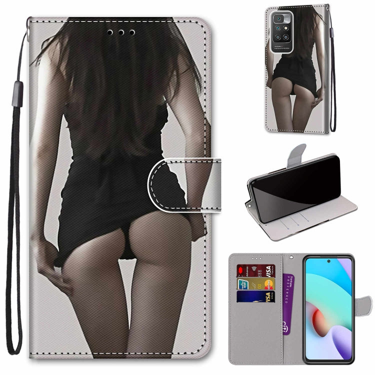 Coloured Drawing Cross Texture Horizontal Flip PU Leather Case with Holder & Card Slots & Wallet & Lanyard, For OPPO A94 5G / A95 5G / F19 Pro+ 5G, For Xiaomi Redmi 10