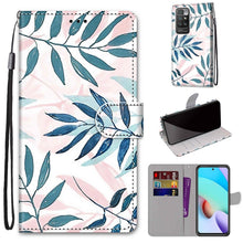 Load image into Gallery viewer, Coloured Drawing Cross Texture Horizontal Flip PU Leather Case with Holder &amp; Card Slots &amp; Wallet &amp; Lanyard, For OPPO A94 5G / A95 5G / F19 Pro+ 5G, For Xiaomi Redmi 10