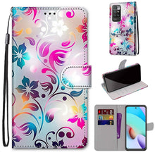 Load image into Gallery viewer, Coloured Drawing Cross Texture Horizontal Flip PU Leather Case with Holder &amp; Card Slots &amp; Wallet &amp; Lanyard, For OPPO A94 5G / A95 5G / F19 Pro+ 5G, For Xiaomi Redmi 10