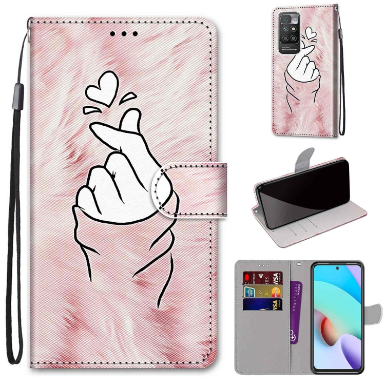 Coloured Drawing Cross Texture Horizontal Flip PU Leather Case with Holder & Card Slots & Wallet & Lanyard, For OPPO A94 5G / A95 5G / F19 Pro+ 5G, For Xiaomi Redmi 10