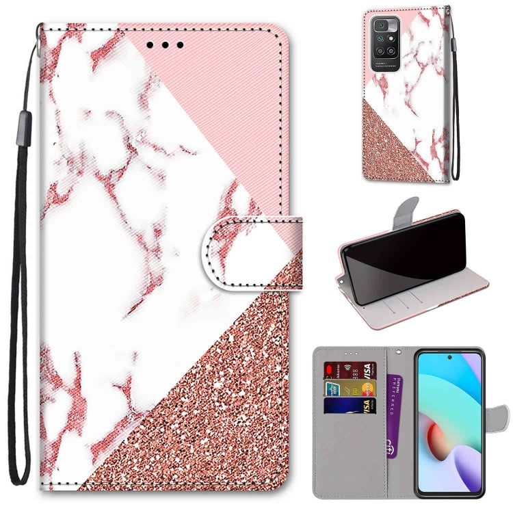 Coloured Drawing Cross Texture Horizontal Flip PU Leather Case with Holder & Card Slots & Wallet & Lanyard, For OPPO A94 5G / A95 5G / F19 Pro+ 5G, For Xiaomi Redmi 10