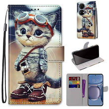 Load image into Gallery viewer, Coloured Drawing Cross Texture Horizontal Flip PU Leather Case with Holder &amp; Card Slots &amp; Wallet &amp; Lanyard, For Huawei P50, For Huawei P50 Pro