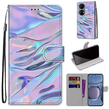 Load image into Gallery viewer, Coloured Drawing Cross Texture Horizontal Flip PU Leather Case with Holder &amp; Card Slots &amp; Wallet &amp; Lanyard, For Huawei P50, For Huawei P50 Pro