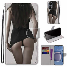 Load image into Gallery viewer, Coloured Drawing Cross Texture Horizontal Flip PU Leather Case with Holder &amp; Card Slots &amp; Wallet &amp; Lanyard, For Huawei P50, For Huawei P50 Pro