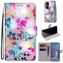 Load image into Gallery viewer, Coloured Drawing Cross Texture Horizontal Flip PU Leather Case with Holder &amp; Card Slots &amp; Wallet &amp; Lanyard, For Huawei P50, For Huawei P50 Pro