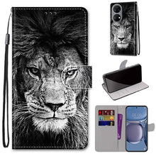 Load image into Gallery viewer, Coloured Drawing Cross Texture Horizontal Flip PU Leather Case with Holder &amp; Card Slots &amp; Wallet &amp; Lanyard, For Huawei P50, For Huawei P50 Pro