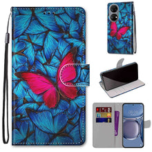 Load image into Gallery viewer, Coloured Drawing Cross Texture Horizontal Flip PU Leather Case with Holder &amp; Card Slots &amp; Wallet &amp; Lanyard, For Huawei P50, For Huawei P50 Pro