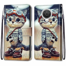 Load image into Gallery viewer, Coloured Drawing Cross Texture Horizontal Flip PU Leather Case with Holder &amp; Card Slots &amp; Wallet &amp; Lanyard, For Nokia G20 / G10 / 6.3, For Samsung Galaxy A22 4G