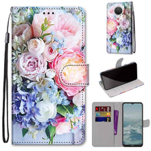 Load image into Gallery viewer, Coloured Drawing Cross Texture Horizontal Flip PU Leather Case with Holder &amp; Card Slots &amp; Wallet &amp; Lanyard, For Nokia G20 / G10 / 6.3, For Samsung Galaxy A22 4G