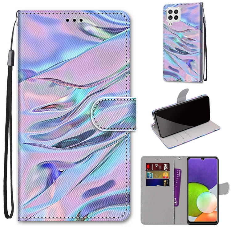 Coloured Drawing Cross Texture Horizontal Flip PU Leather Case with Holder & Card Slots & Wallet & Lanyard, For Nokia G20 / G10 / 6.3, For Samsung Galaxy A22 4G