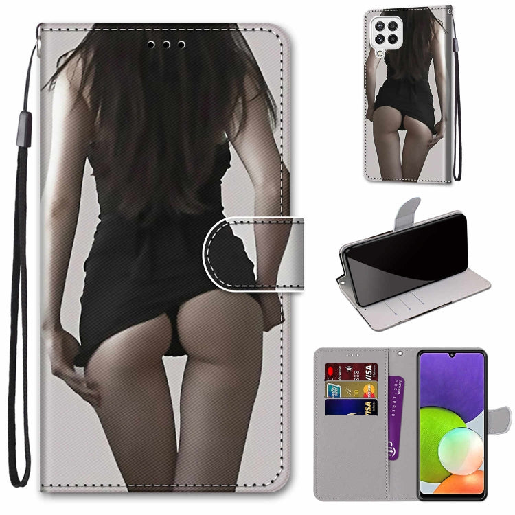 Coloured Drawing Cross Texture Horizontal Flip PU Leather Case with Holder & Card Slots & Wallet & Lanyard, For Nokia G20 / G10 / 6.3, For Samsung Galaxy A22 4G