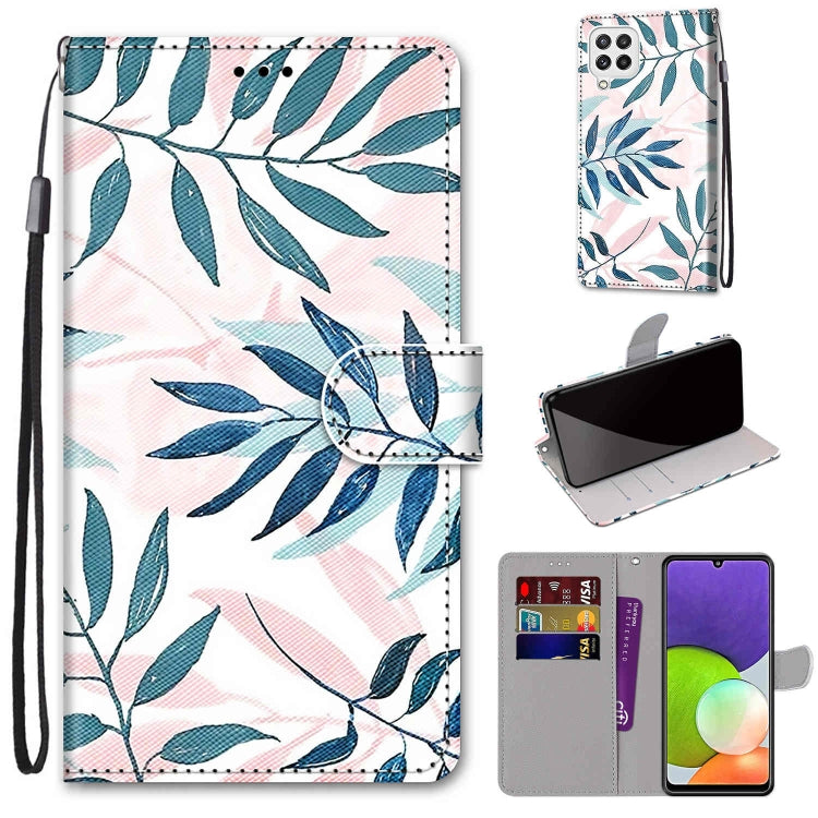 Coloured Drawing Cross Texture Horizontal Flip PU Leather Case with Holder & Card Slots & Wallet & Lanyard, For Nokia G20 / G10 / 6.3, For Samsung Galaxy A22 4G